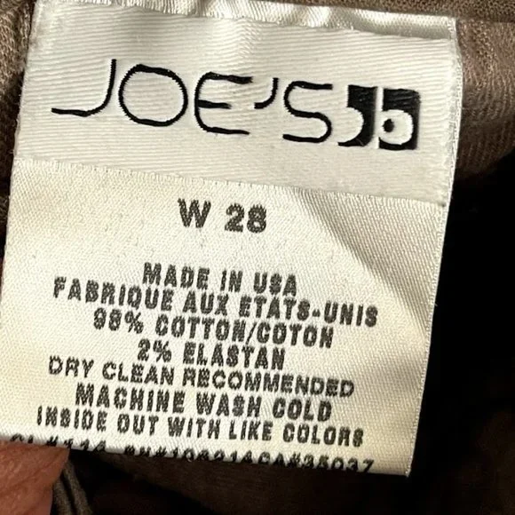 Women's Cargo Joe's Jeans- Olive Green - Picture 4 of 4